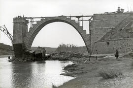 Reconstrucción del puente del Águeda en la línea de Salamanca y Fuentes de Oñoro km 87,304