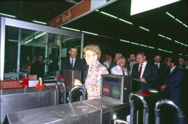 Inauguración del túnel Embajadores - Atocha, que une las líneas de Cercanías de Móstoles y Fuenla...