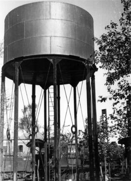 Depósito de agua del depósito de máquinas de la estación de Ciudad Real