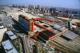 Vista aérea general de la estación de Madrid - Chamartín