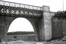 Sustitución del antiguo puente metálico de 11 tramos y 570,80 m sobre el río Guadiana, con vigas ...