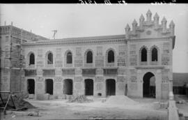 Obras de construcción de la nueva estación de Toledo, en la línea Castillejo-Toledo