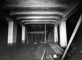 Obras en la estación de Plaza de Cataluña, Barcelona