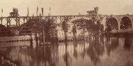 Puente "Príncipe Alfonso" sobre el río Pisuerga (Cabezón de Pisuerga, Valladolid) en el...