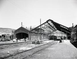 Estación de Pamplona y depósito de material y tracción, de la de la línea de Zaragoza a Alsasua