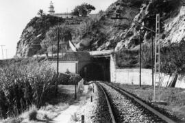 Entrada al túnel de Calella, lado Calella