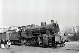 Locomotora de vapor 230 - 2071 de la serie 230 - 2066 a 2074 de RENFE (ex Oeste serie 701 a 710),...