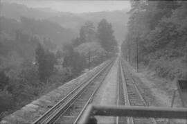 Vía de doble sentido del plano inclinado de La Florida de los Ferrocarriles de Langreo (Gijón a S...