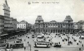 Estación del Norte y Plaza Rogier, Bruselas.