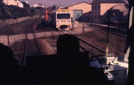 Instalaciones de material rodante FEVE en la estación de Ferrol