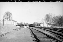 Obras en paso superior en Aranjuez de la línea Madrid-Alicante