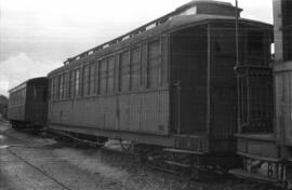 Coche de 3ª clase C 15 del ferrocarril de Ponferrada a Villablino de la Minero Siderúrgica de Pon...