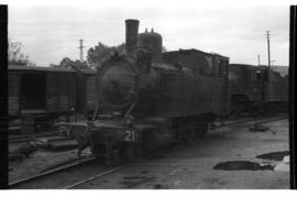 Locomotora de vapor nº 21 del ferrocarril de Ponferrada a Villablino de la Minero Siderúrgica de ...