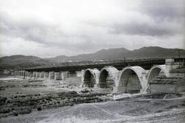 Sustitución del antiguo puente metálico de 11 tramos y 570,80 m sobre el río Guadiana, con vigas ...