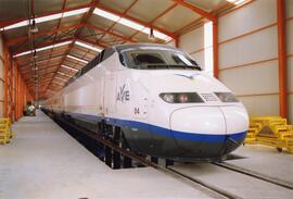 Composición AVE serie 100 en los talleres de RENFE en La Sagra (Villaseca de La Sagra,Toledo)