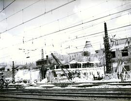 Estación de Madrid - Príncipe Pío. Obras de remodelación del depósito.