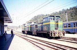 Locomotora diésel - eléctrica 304 - 032 - 6 de la serie 304 - 001 a 063 de RENFE, ex. 10432 de la...