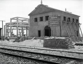 Subestación de Peñalajo en construcción. Línea de Manzanares a Cordoba