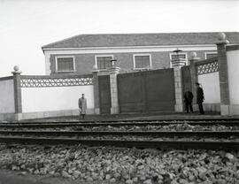 Talleres de Material Fijo de la estación de Valladolid - Campo Grande de la línea de Madrid a Irún