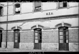 Estación de Villaverde Bajo. Línea Madrid a Alicante. Grietas provocadas por movimiento de tierras