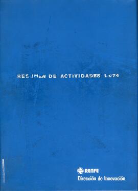 TÍTULO DEL ÁLBUM: Dirección de Innovación: resumen de actividades 1974 / RENFE