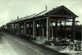 Nave para el reconocimiento de locomotoras de la estación Valencia-Alameda de la línea de Calatud...