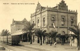 Estación de Huelva de la Compañía MZA