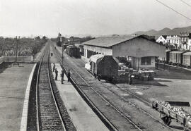 Muelle de la estación de Burriana de la línea de Valencia-Término a Tarragona