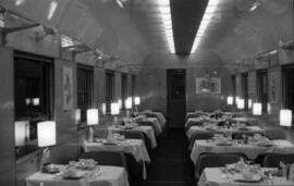 Coche restaurante WR 3578 de la Compañía Wagons Lits en Barcelona, construido por la empresa fran...