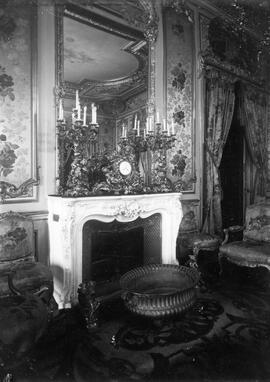 Salón de las flores o de las damas. Chimenea del salón del Palacio de Fernán Núñez, antigua sede ...