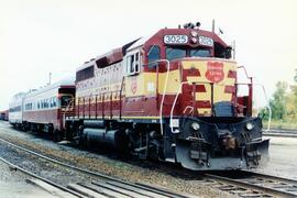 Locomotora WC-3025 (GP40), ex UP(WP), del tren especial del "Chicago's Rails Tour" entr...