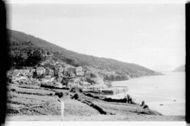 Paisaje de la ría de O Barqueiro tomado desde la línea de vía estrecha de Ferrol a Gijón