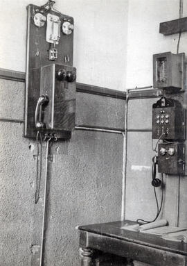 Centralita telefónica en la estación de León