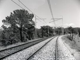 Vía general entre los km 68,500 y 105,800 de la línea Madrid a Irún