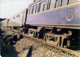 Descarrilamiento del tren expreso 5605 en el km 48,900, línea de Zamora a Puebla de Sanabria