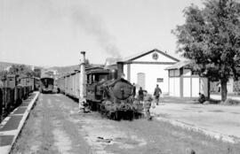 Locomotora de vapor nº 7 "Cocentaina" del Ferrocarril de Alcoy a Gandía (AG), con rodaj...