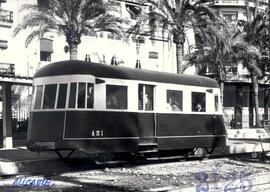 Automotor AM 1 del Ferrocarril de Alicante a Denia de la Compañía de los Ferrocarriles Estratégic...