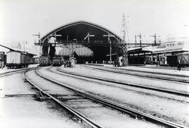 Puente de señales de la estación de Madrid - Atocha de la Compañía MZA