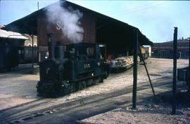 Locomotora de vapor nº 6 del Ferrocarril San Feliu de Guixol a Gerona (SFG), con rodaje 031 T y f...