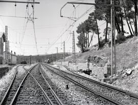 Vía general entre los km 68,500 y 105,800 de la línea Madrid a Irún