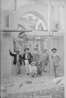 Construcción de la estación de Toledo en la línea Castillejo-Toledo