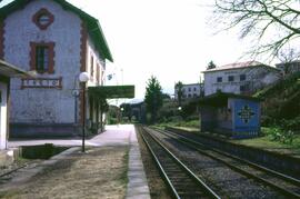 Vista general de la estación de Treto de FEVE, correspondiente a la línea de Bilbao a Santander