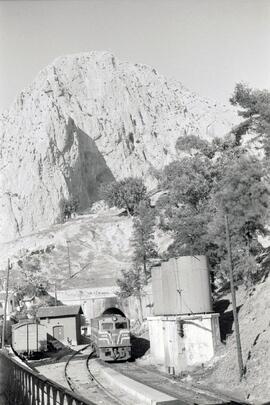 Estación de El Chorro en la línea de Córdoba a Málaga, situada en el término municipal de Álora