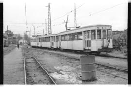 Composición del Ferrocarril de Carreño remolcada por automotor eléctrico de la serie MB fah 10 a ...
