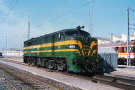 Locomotora diésel - eléctrica 316 - 004 - 1 de la serie 316 - 001 a 017 de RENFE, ex 1604, fabric...