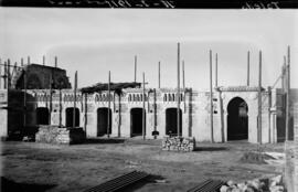 Obras de construcción de la nueva estación de Toledo, en la línea Castillejo-Toledo