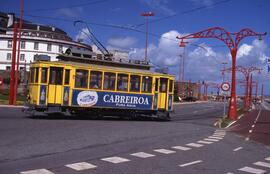 Tranvía nº 32, construido en 1920 y restaurado para el nuevo tranvía de La Coruña, nueva línea tu...