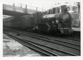 Locomotora de vapor de vía estrecha identificada con el nº14 de RENFE perteneciente a la Compañía...