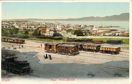 Vista general de la ciudad de Vigo y de parte de su estación