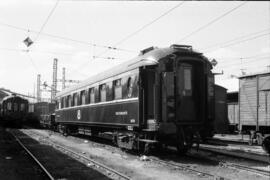 Coche restaurante WR 4078 de la Compañía Wagons Lits en la estación de Madrid - Atocha, construid...